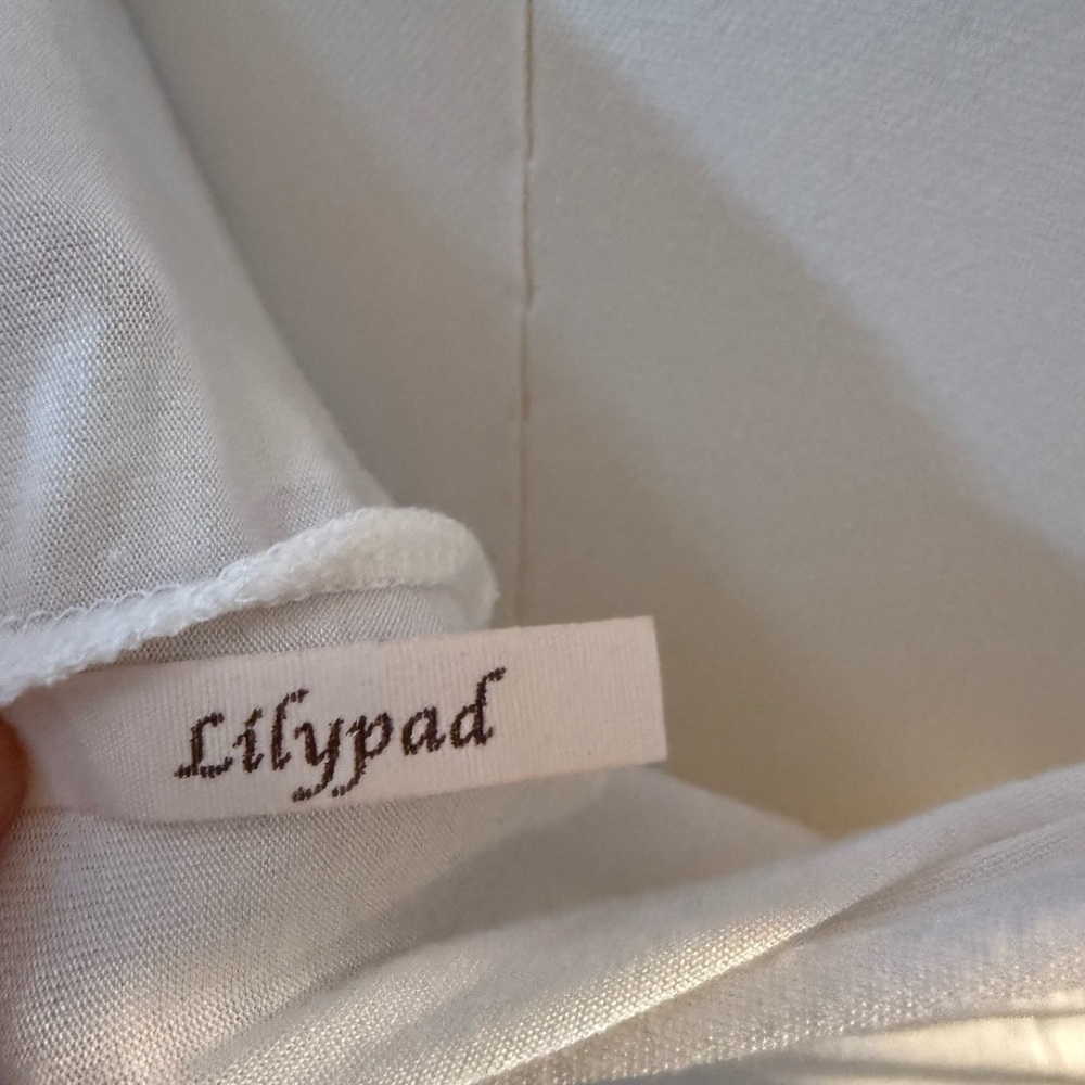 Lily White Slip Dress with Lace Detail - Picture 4 of 4